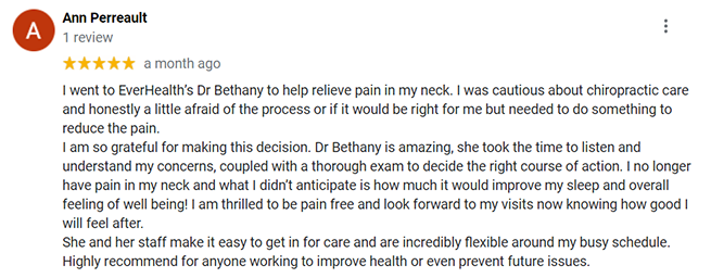 Chiropractic Chanhassen MN Patient Testimonial Ann