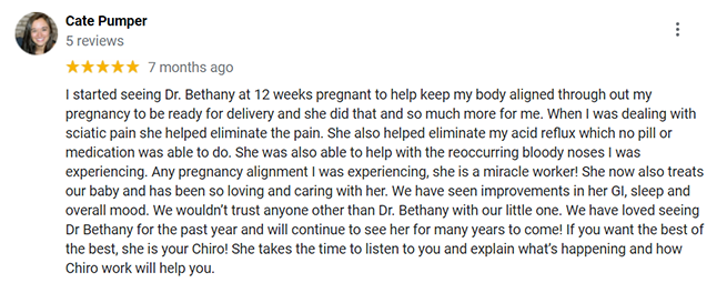 Chiropractic Chanhassen MN Patient Testimonial Cate